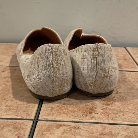 Band of Gypsies Jasmine Distressed Chenille White Vegan Flats size 10 - Picture 5 of 11